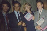 Tony Massarutto, Sergio Poggi, Enrica Bonaccorti, Prof. Fernando Aiuti (1991, Love Is The Answer, Press Conference RAI)